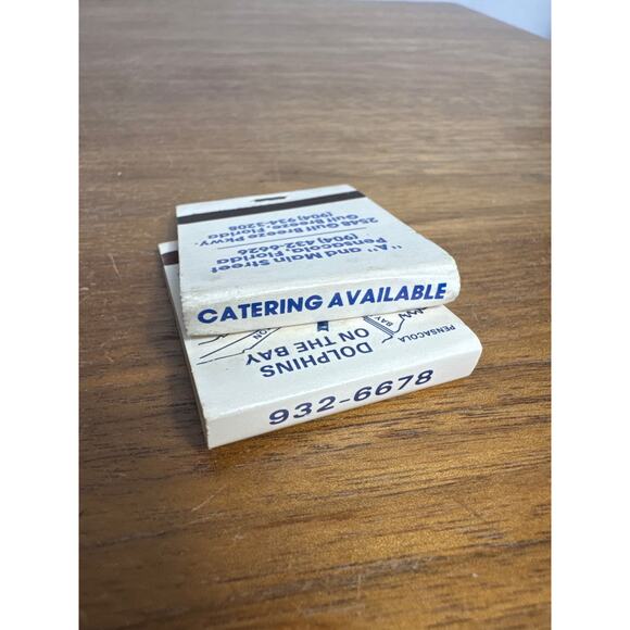 Gulf Breeze Florida Matchbooks Sam's Seafood Dolphins on the Bay Restaurant FL - Picture 3 of 5